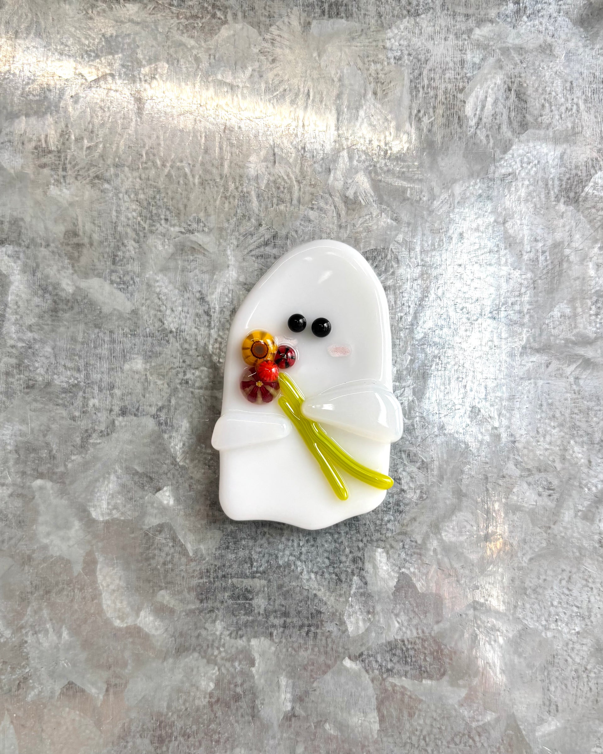 Ghost with a Bouquet Magnet