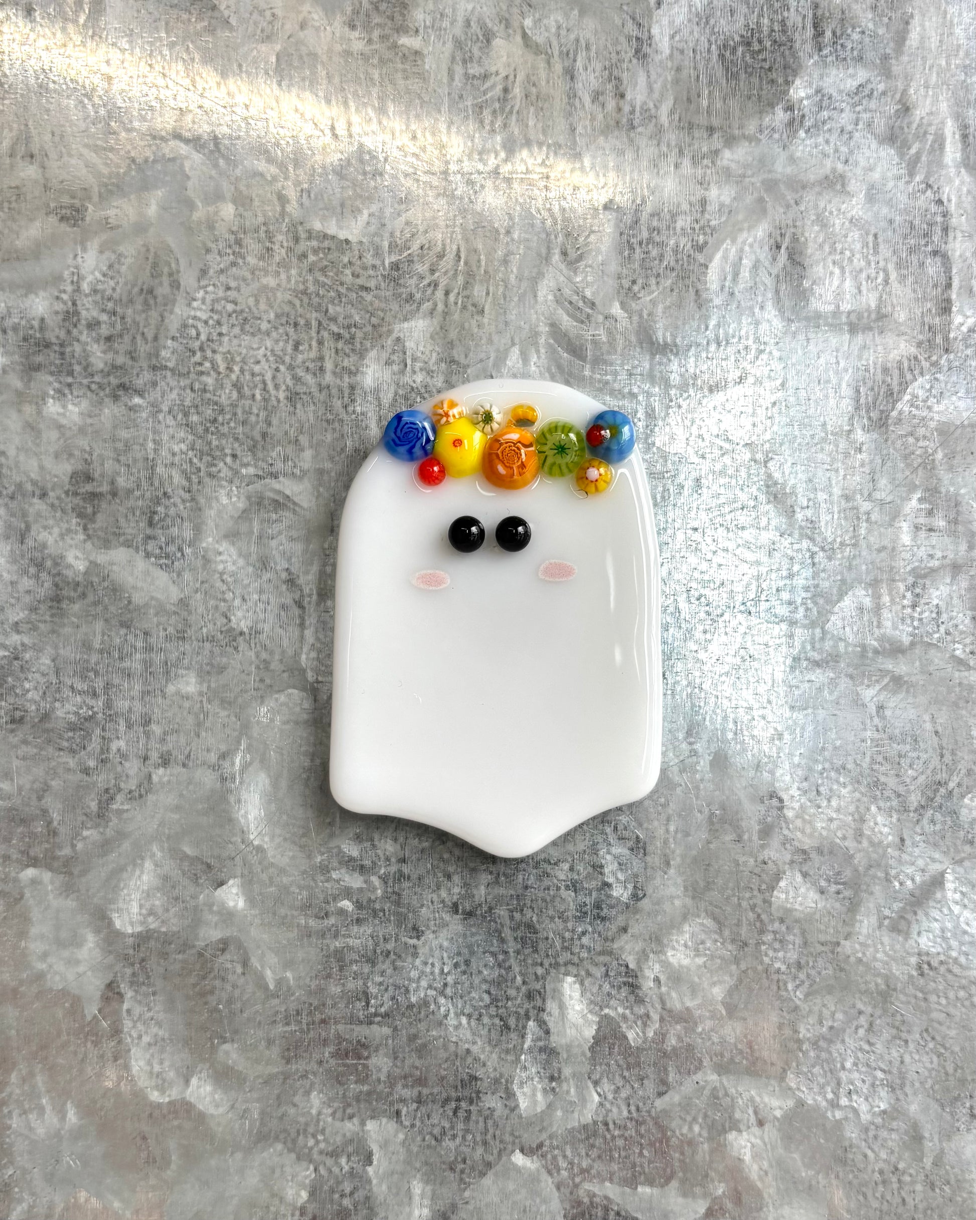 Flower Crown Ghost Magnet-1