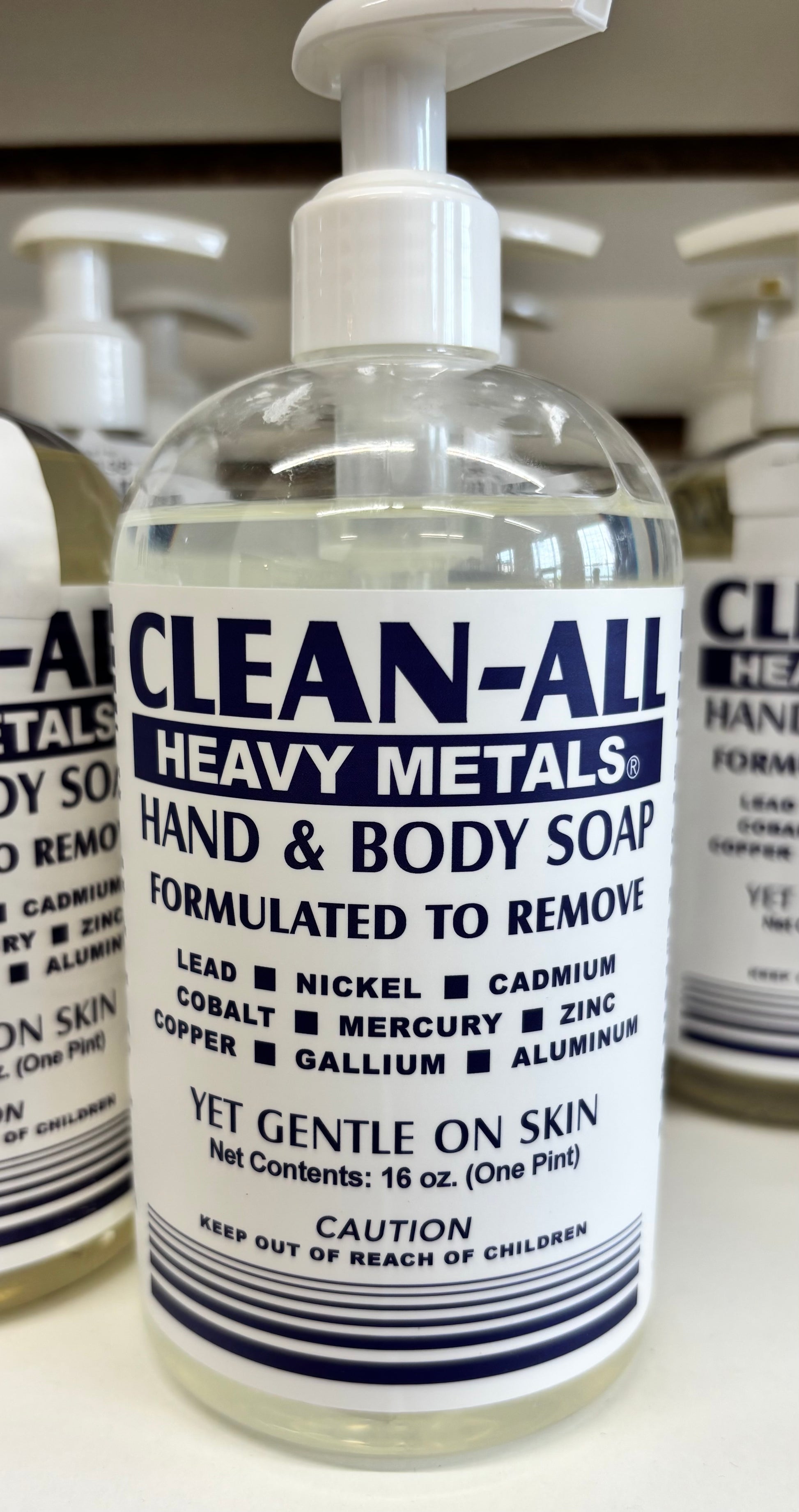 Clean-All Heavy Metals Hand and Body Soap, 16oz-1