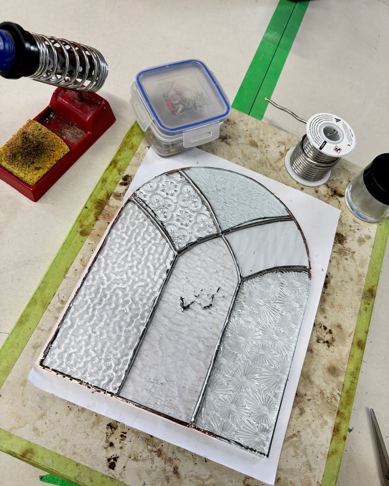 Cathedral Window Panel — Beginner Stained Glass Class-3