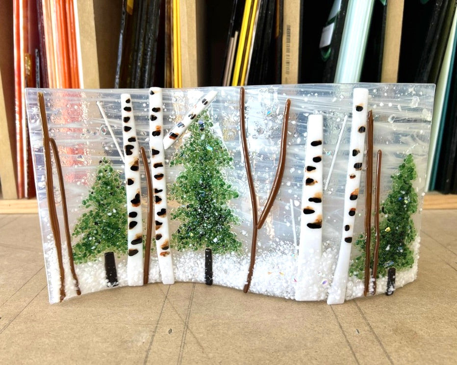 Fused Glass Wave Panel Class-3