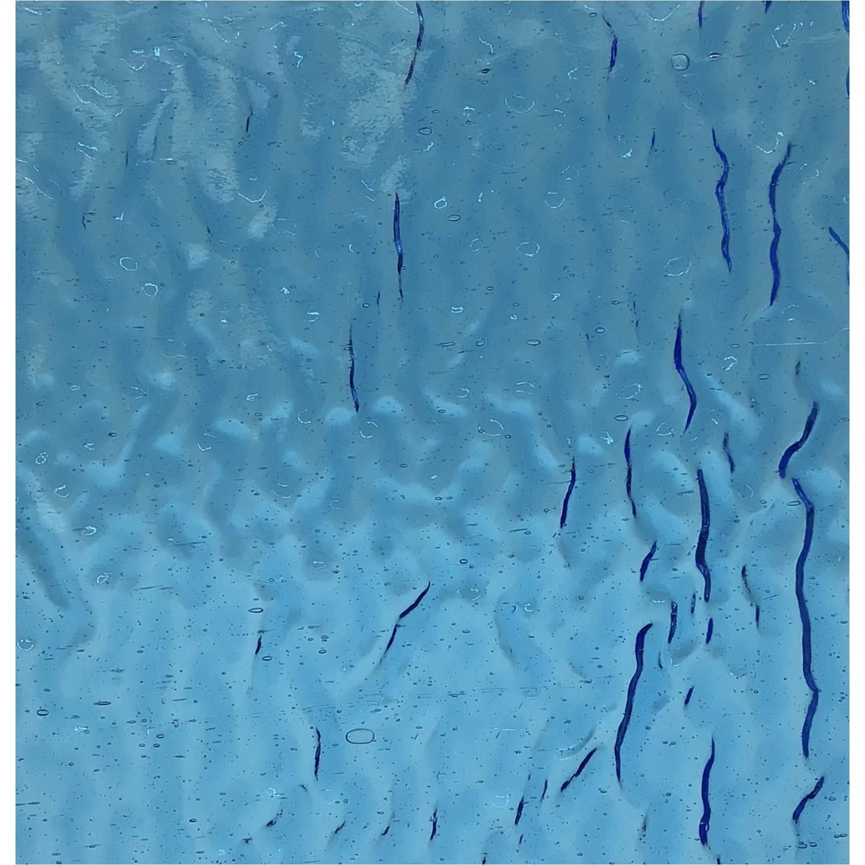 PW 158R, Light Turquoise Blue Ripple