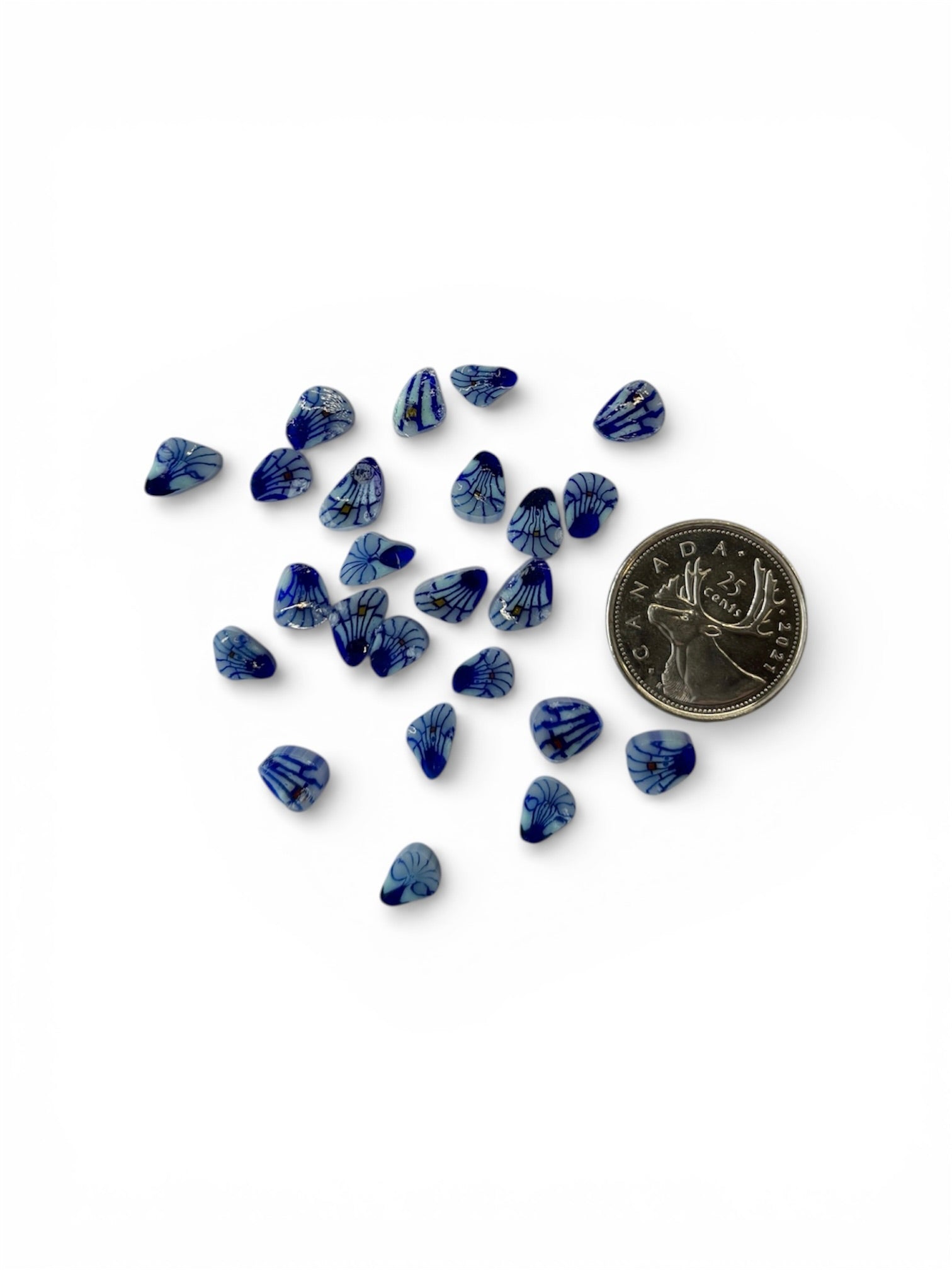 Murrine - Blue Adonis Butterfly Wings