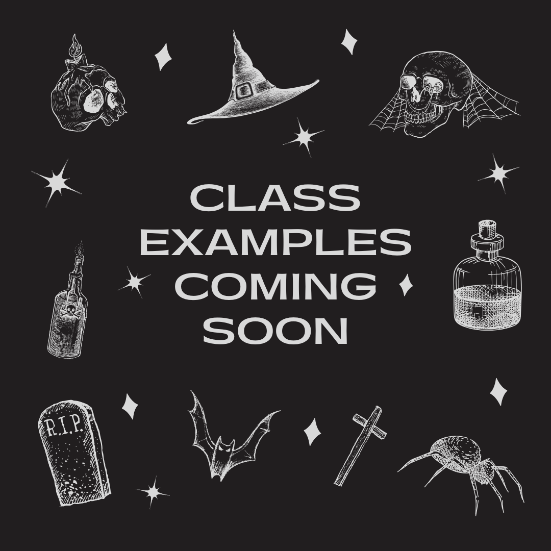 Spooky Season Ornaments Class-1